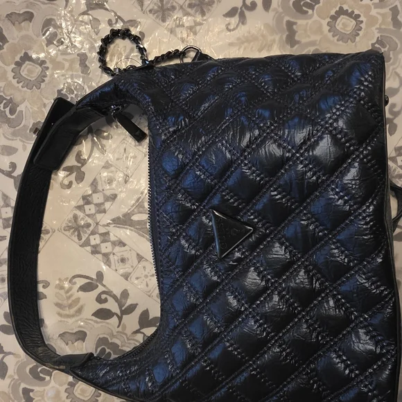 GUESS Cessily Convertible Hobo Crossbody – Midnight Blue NWT - Picture 12 of 16